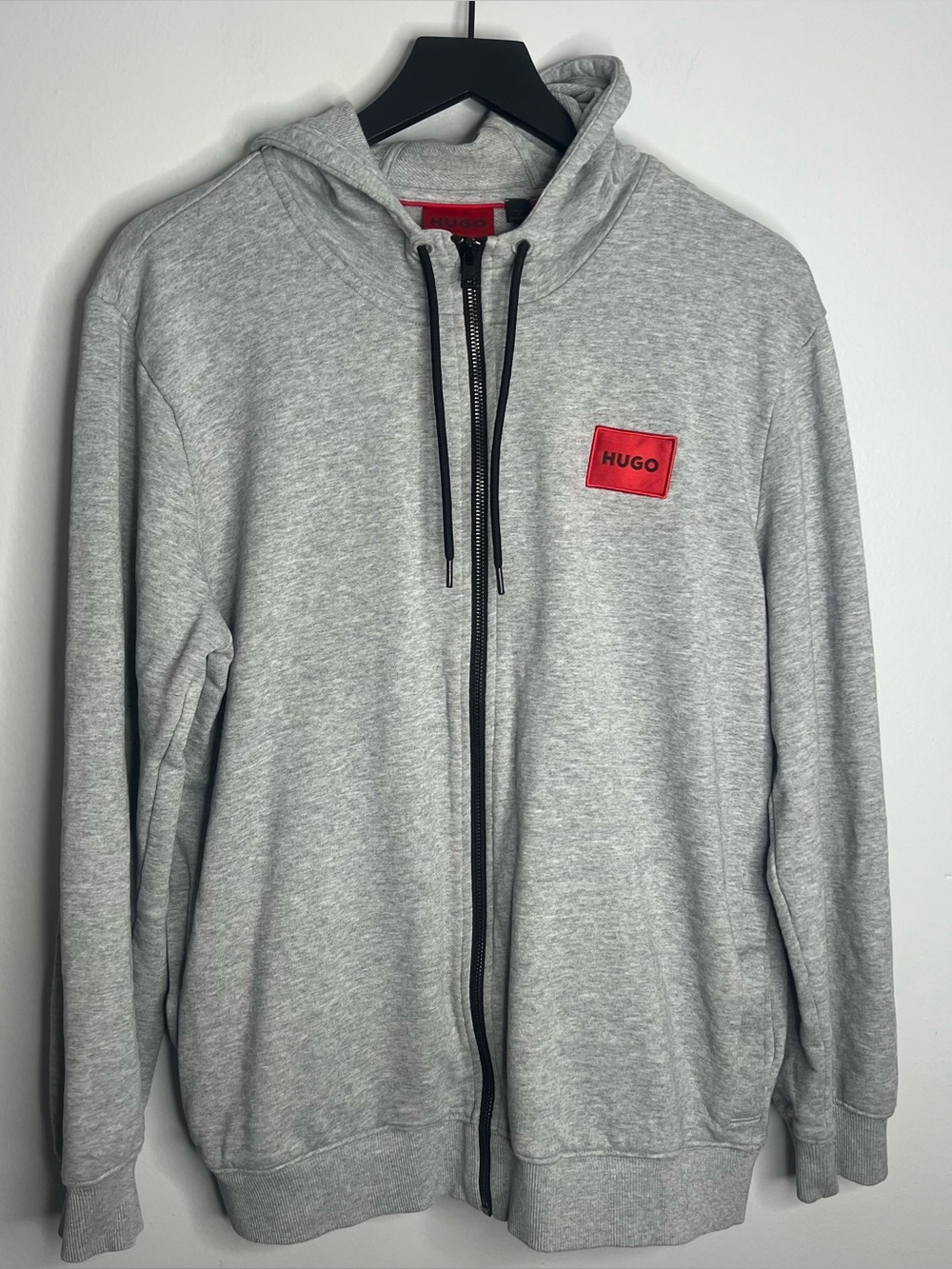 Hugo Boss Daple 212 Full Zip Hoodie Mens Medium Gray